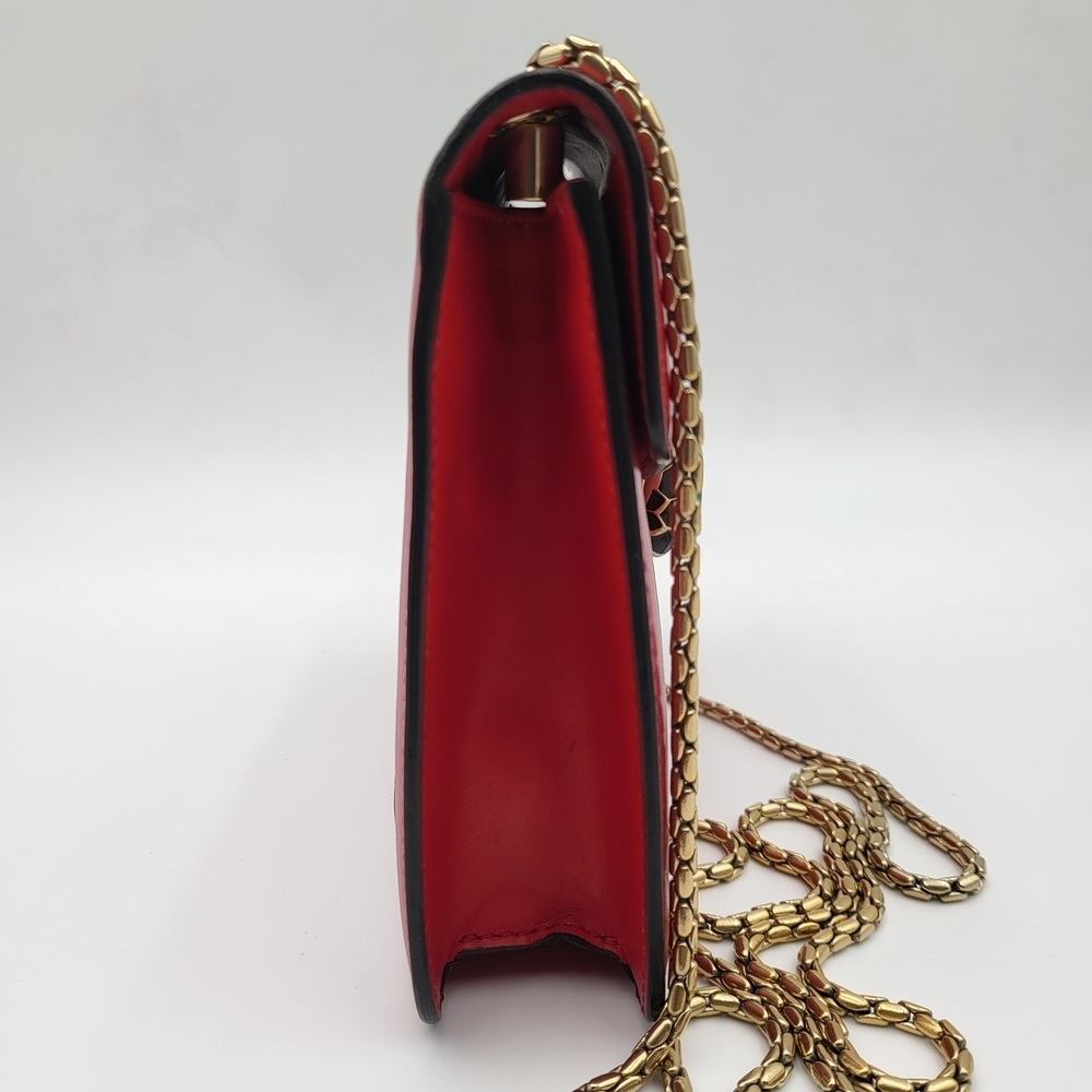 Bvlgari Serpenti Forever Designer Chain Leather Bag..Authentic w/COA... - Picture 3 of 16